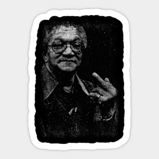 Redd Foxx Middle Finger // 80s 90s Vintage Distressed Sticker